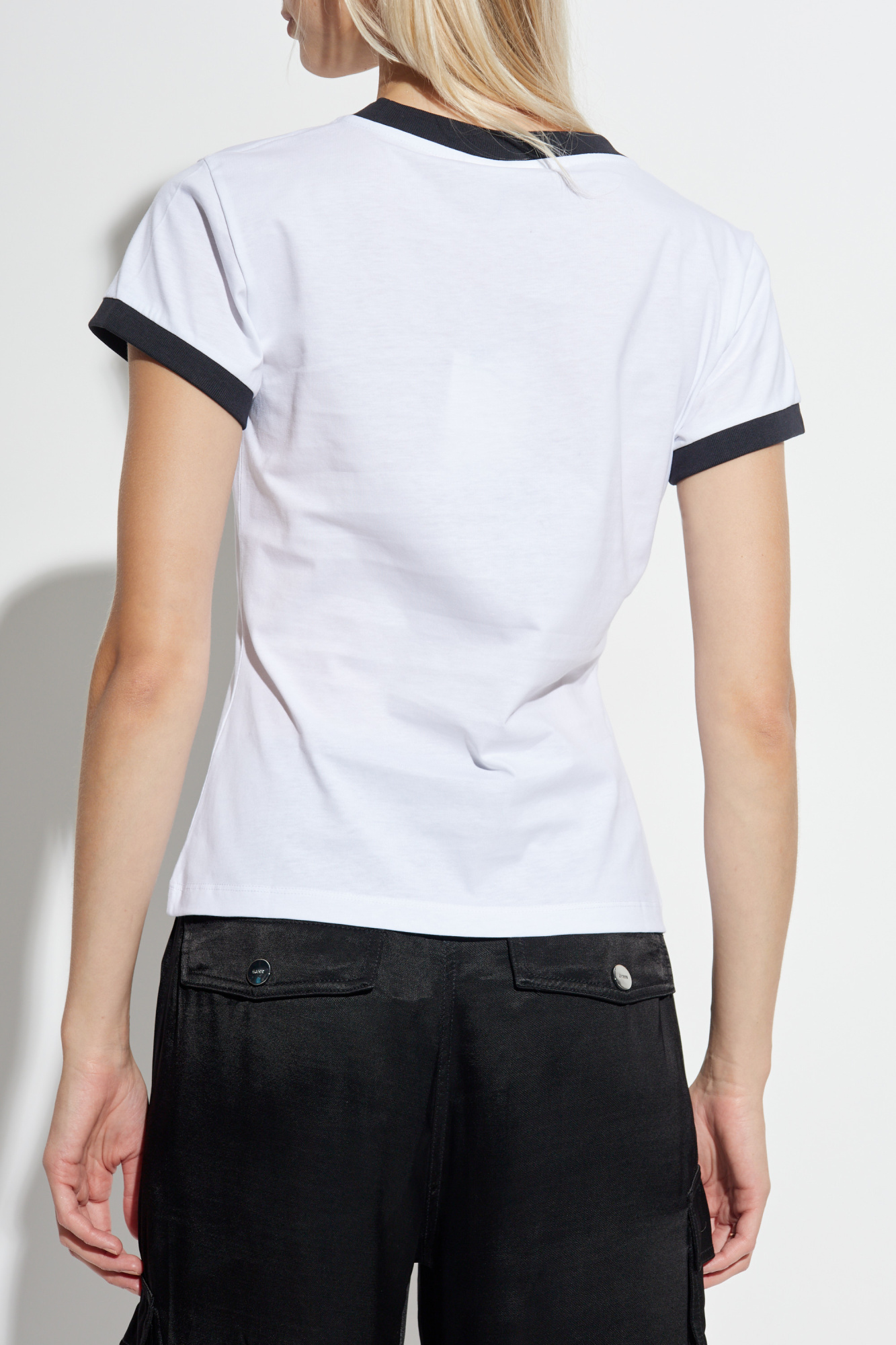 White T-shirt with colorful print Ganni - Vitkac Italy